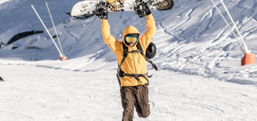 having fun in the alps mountains