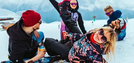 Alpe d'Huez Francja Alpy grupa znajomych