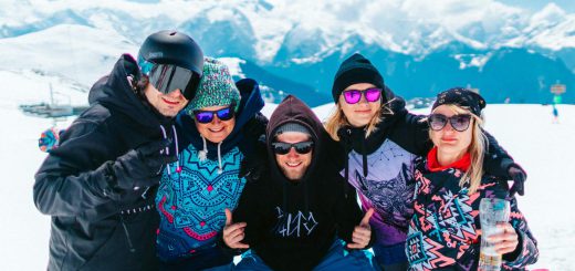 Alpe d'Huez Francja Alpy znajomi