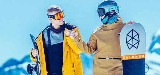 snowboard buddies Alps