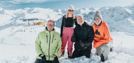 rodzina widok alpy francja