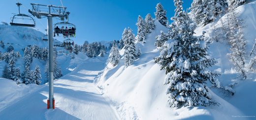 la plagne krzesełko zima