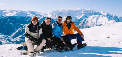 friends ski swiss verbier