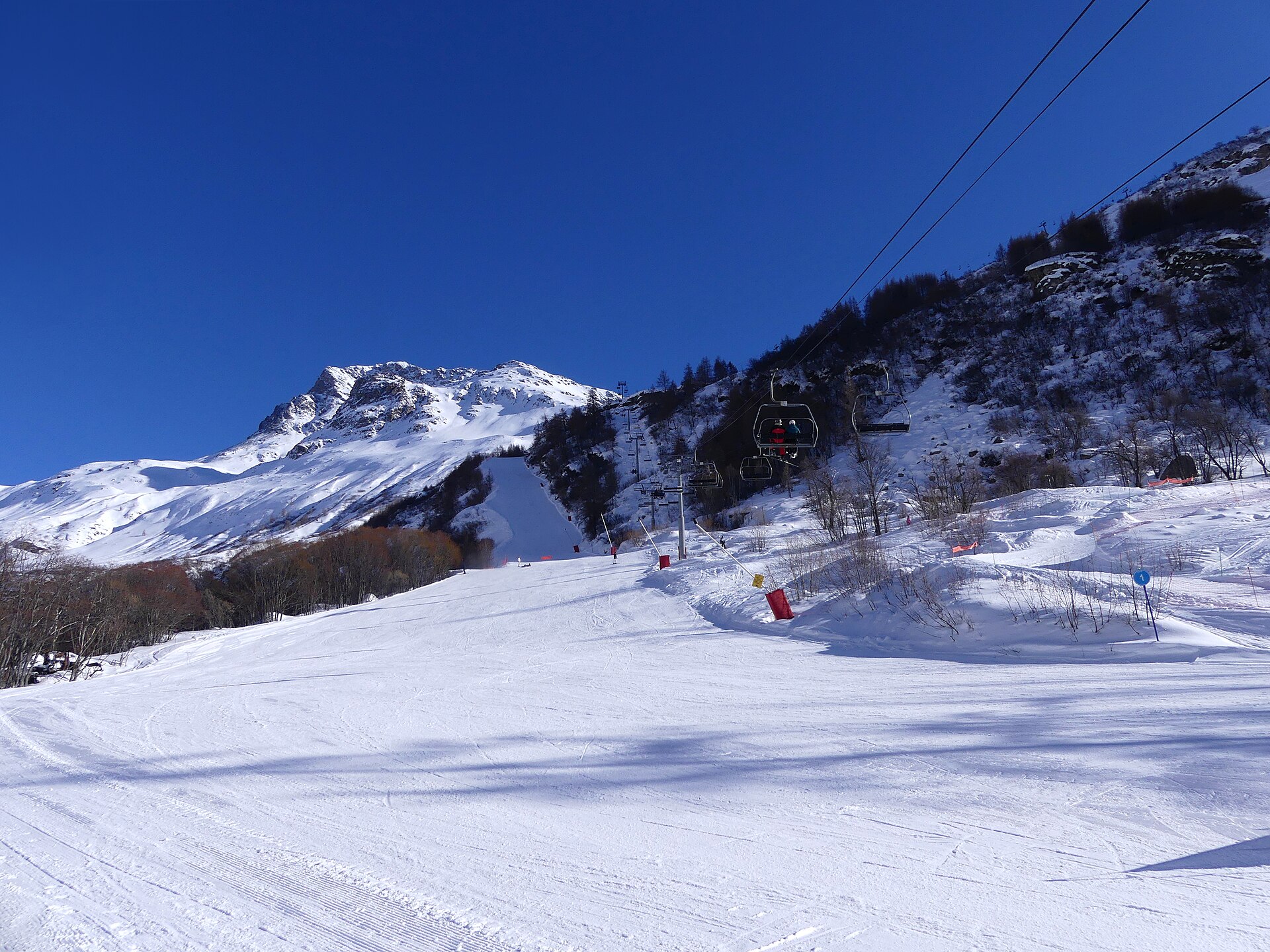 Megève wyciąg narciarski zimą – Alpy Sabaudzkie Haute-Savoie