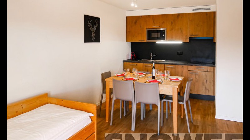 TResort La Tzoumaz salon z aneksem