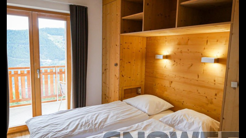 T-Resort La Tzoumaz sypialnia podwojna