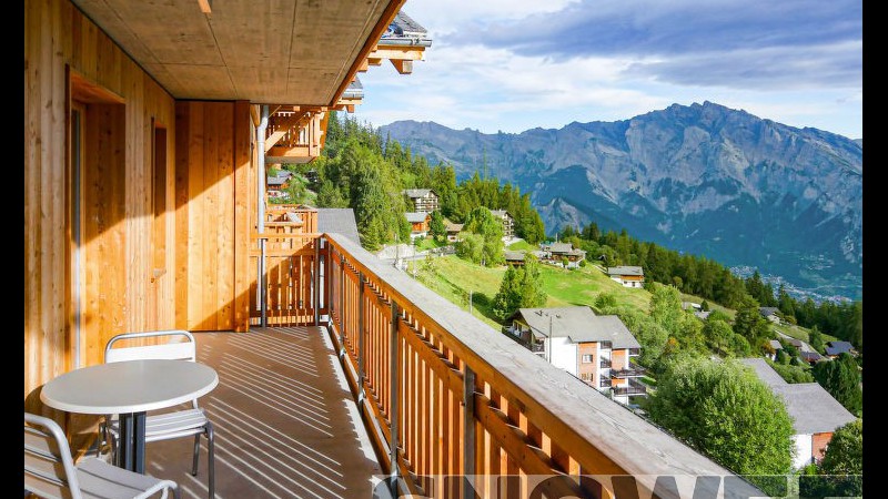 T-Resort La Tzoumaz balkon widok