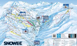 Francja Les Menuires 3 Doliny piste map