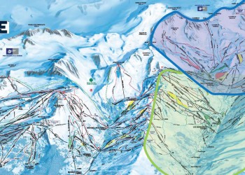 Francja 3 Doliny piste map mapka tras