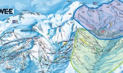 Francja Trzy Doliny piste map