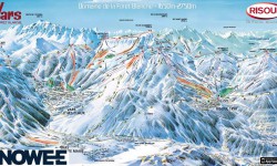 Francja Vars Risoul piste map