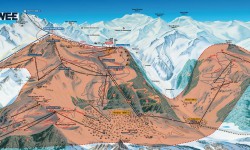 Szwajcaria Verbier La Tzoumaz piste map