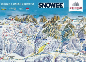 3 zinnen mapa tras snowee