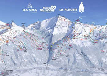 Paradiski piste map