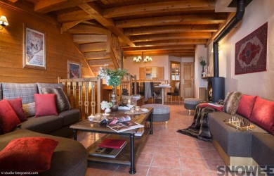 Snowee Les Menuires Sapiniere living room apartment