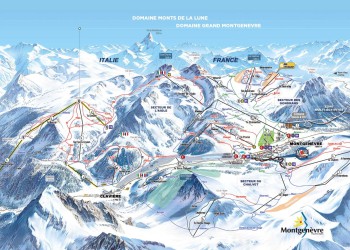 Montgenevre piste map