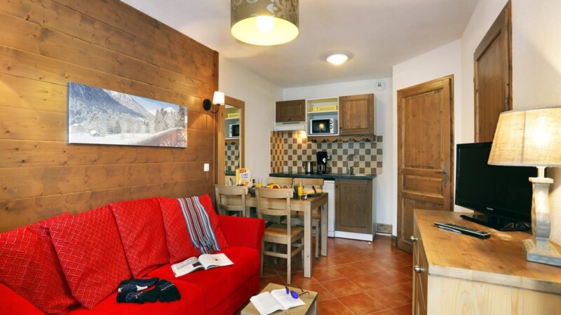 Chatel apartament salon z kuchnia