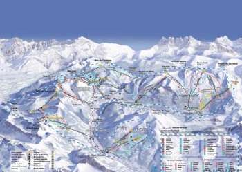 Chatel piste map