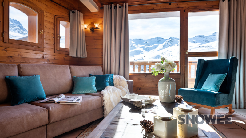 balkon widok Val Thorens