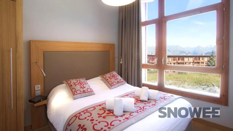 double bedroom sypialnia francuskie alpy zakwaterowanie les arcs