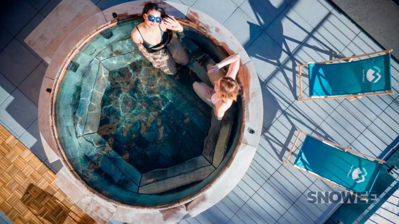 jacuzzi wellness spa snowee risoul francja