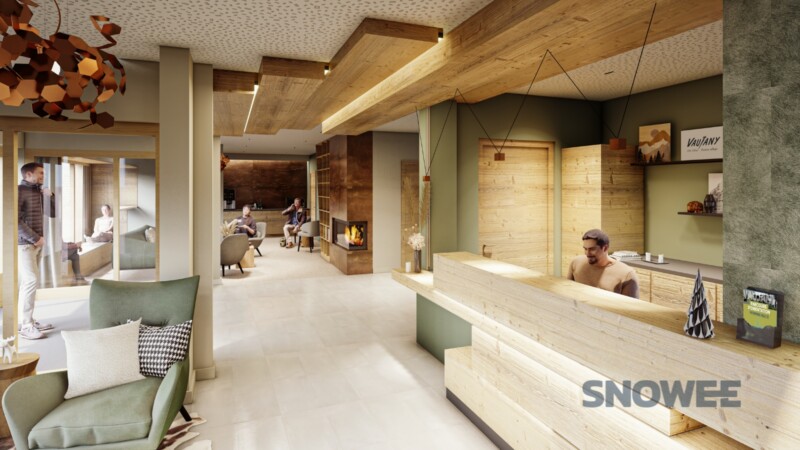 recepcja interior architektura snowee narty